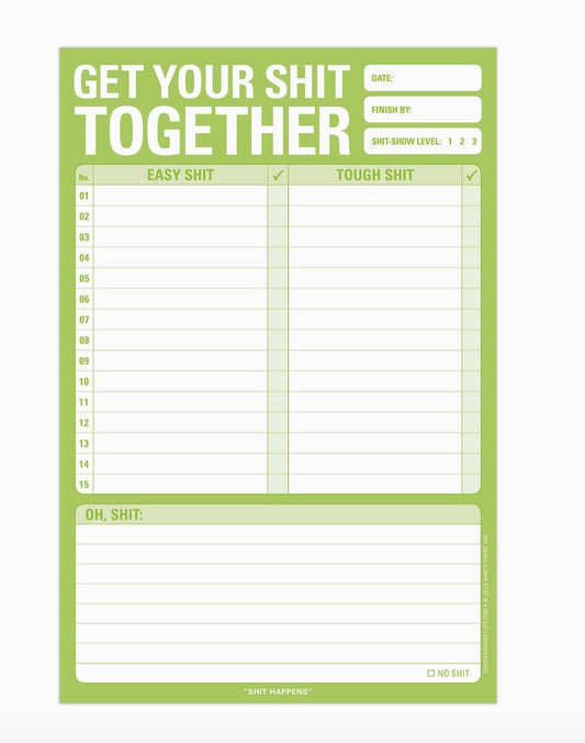 Get Your Sh*t Together Notepad