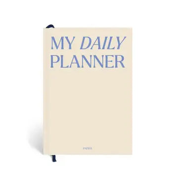 Hardcover Undated Blue Daily Planner